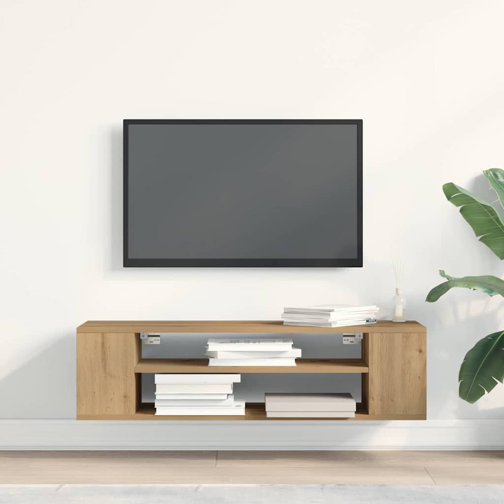 vidaXL TV-kast 100 x 30 x 26,5 cm artisian oak Bewerkt hout