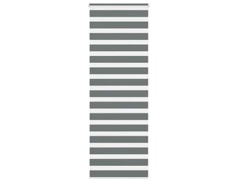 vidaXL Zebra rolgordijn 70x230 cm stofbreedte 65,9 cm donkergrijs