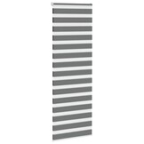 vidaXL Zebra rolgordijn 70x230 cm stofbreedte 65,9 cm donkergrijs