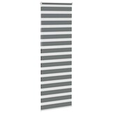 vidaXL Zebra rolgordijn 70x230 cm stofbreedte 65,9 cm donkergrijs
