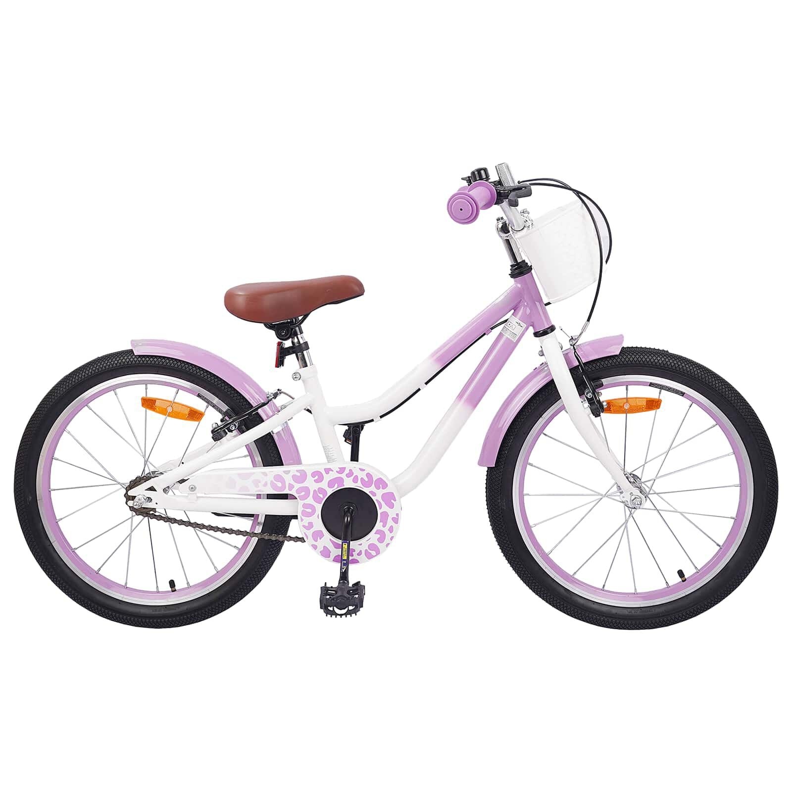 vidaXL Kinderfiets 18 Inch voor 5-7 jaar Paars