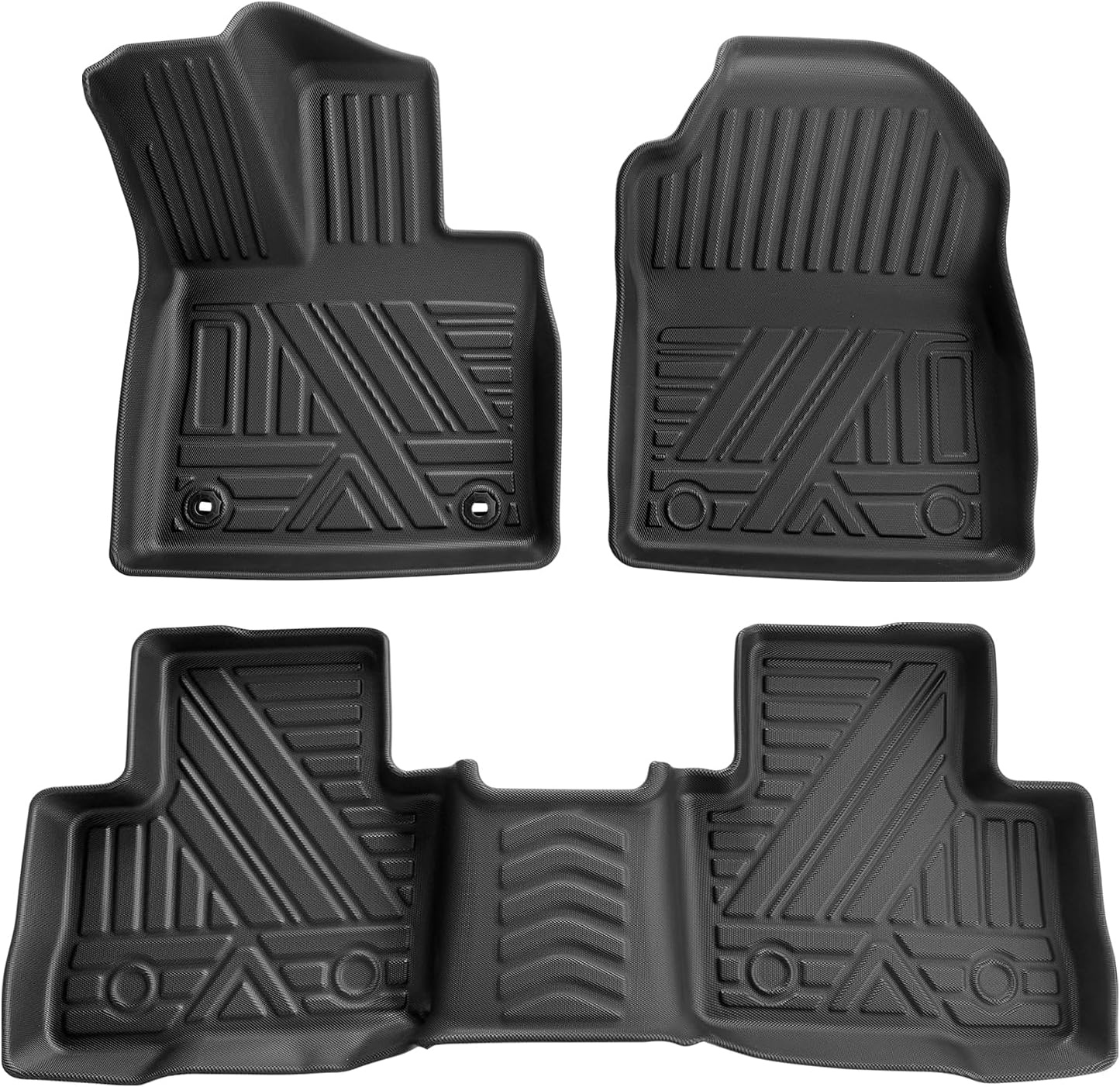 GAFAT Compatibel met Toyota RAV4 PHEV Plug-In Hybrid 2023 2024 2025 Vloermatten, TPE All-Weather Vloermatten voor RAV4 PHEV, Rubberen Matten Origineel 3D-Scannen Hoge Rand 6-10 CM, RAV4 Accessoires