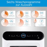 Midea ST 5.31 Mini-vaatwasser, 42 cm, vrijstaande tafelvaatwasser met wifi-bediening, vaatwasser, 7 programma's, 3 couverts Touch, 58 dB, met of zonder wateraansluiting bruikbaar, wit