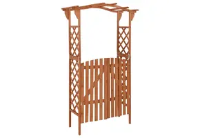 Pergola met Poort 116x40x204 cm Vurenhout - 34% Korting!