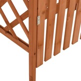 vidaXL Pergola met poort 116x40x204 cm massief vurenhout