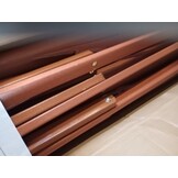 vidaXL Parasol met houten paal 350 cm taupe