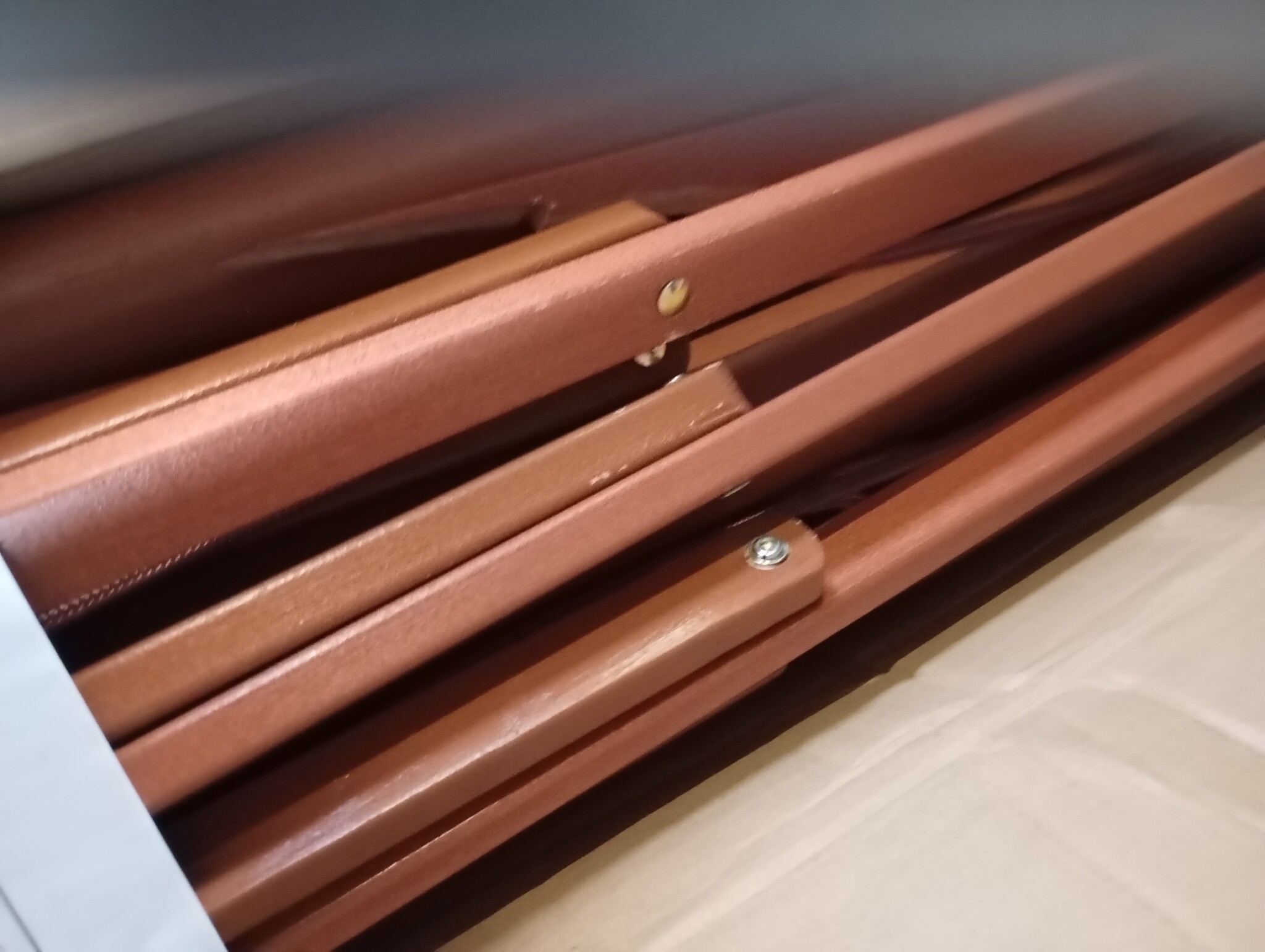 vidaXL Parasol met houten paal 350 cm taupe