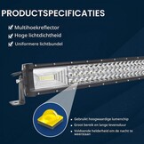 RIGIDON 52 inch 130cm 675W curved 4x4 LED lightbar with 12V wiring set - Maat 52inch 675W + kabelboom set