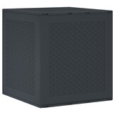 vidaXL Opbergbox met opslag Antraciet 55 x 53 x 57 cm Polypropyleen