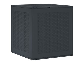 vidaXL Opbergbox met opslag Antraciet 55 x 53 x 57 cm Polypropyleen