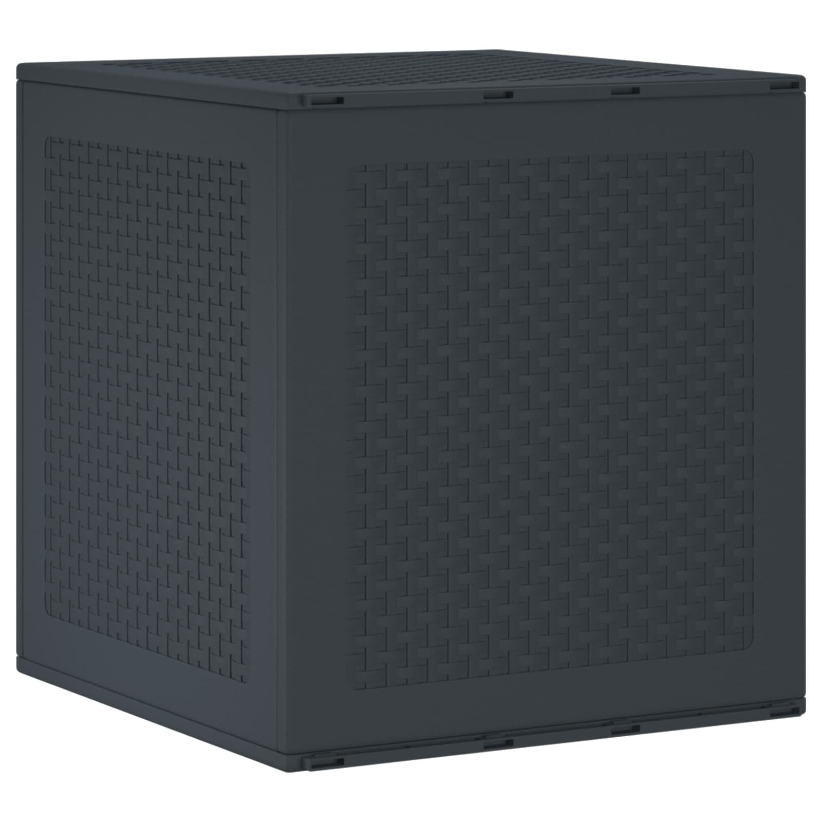 vidaXL Opbergbox met opslag Antraciet 55 x 53 x 57 cm Polypropyleen