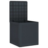 vidaXL Opbergbox met opslag Antraciet 55 x 53 x 57 cm Polypropyleen