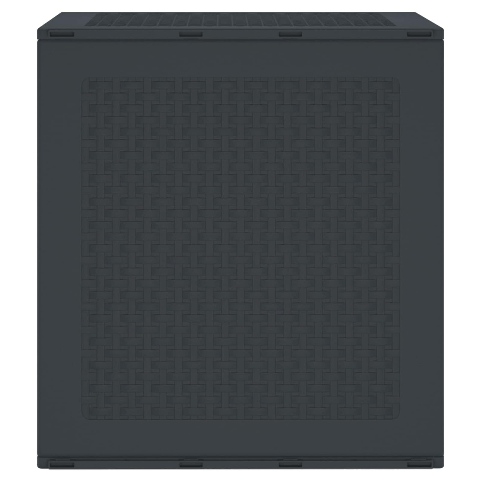 vidaXL Opbergbox met opslag Antraciet 55 x 53 x 57 cm Polypropyleen
