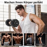 24 kg/25 kg, verstelbare ruimtebesparende halters met antislip handgreep, workout fitness halter voor lichaamstraining