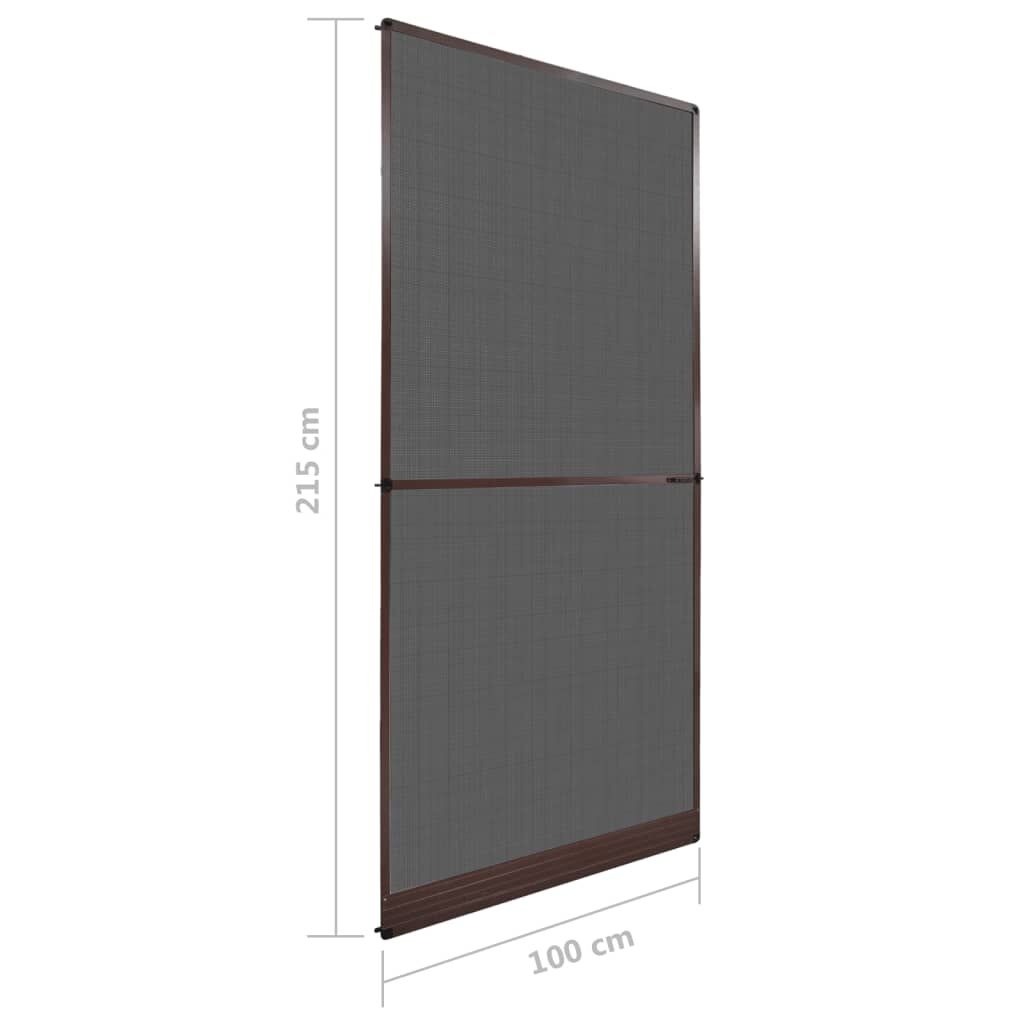 vidaXL Hordeur met scharnieren 100x215 cm bruin