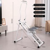 Verticale klimstepper voor full-body training, hometrainer met lcd-display, caloriemeter, knievriendelijk, fitnessapparaat voor thuis, opvouwbaar, belastbaar tot 150 kg