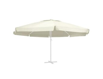 vidaXL Vervangingsdoek voor parasol 600 cm zandkleurig