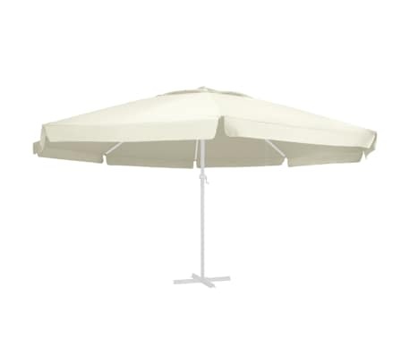 vidaXL Vervangingsdoek voor parasol 600 cm zandkleurig