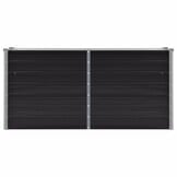 vidaXL Plantenbak verhoogd 160x40x77 cm gegalvaniseerd staal antraciet