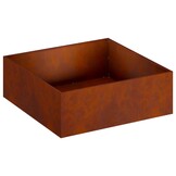 vidaXL Plantenbak 2 st Roestkleurig 40 x 40 x 20 cm weervast staal