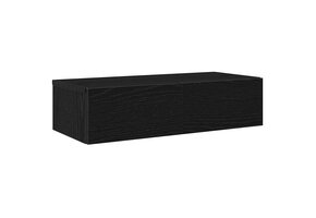 VidaXL Wandschap met Lades Zwart Bewerkt Hout - 60x26,5x15 cm (33% Korting)