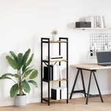vidaXL Boekenkast 40 x 30 x 119 cm Bewerkt hout Artisan Eiken
