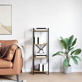 vidaXL Boekenkast 40 x 30 x 119 cm Bewerkt hout Artisan Eiken