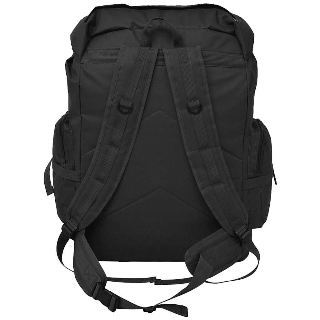 vidaXL Rugzak legerstijl 65 L zwart
