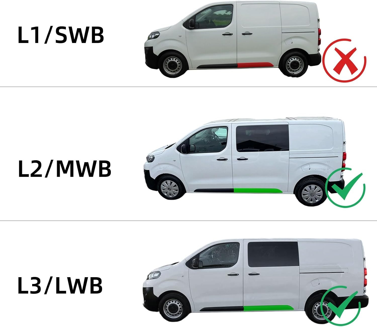Deurlijst sierlijst, links schuifdeurbekleding, linkerschuifdeur carrosseriezijde deurbekleding voor Citroën Jumpy Dispatch/Vivaro C/Expert Traveller/Toyota Proace/Scudo Ulysse MWB LWB