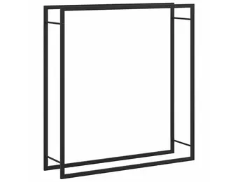 VidaXL Haardhoutrek Staal Matzwart 110x28x116 cm - 40% Korting