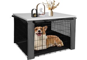 Hondenbenchhoes Lichtbruin 93,5x60x62,5 cm - 34% Korting!