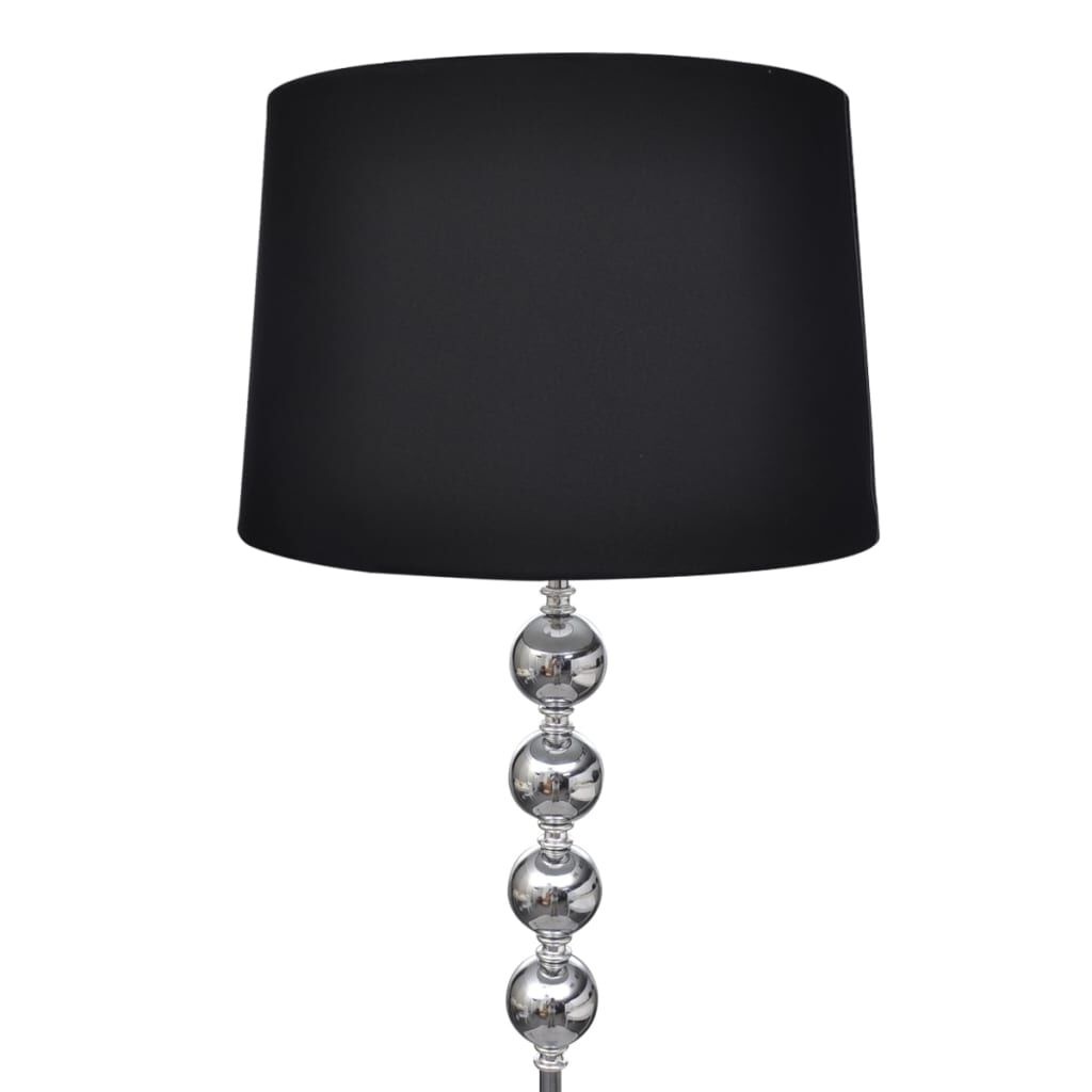 vidaXL Vloerlamp Eleganza zwart