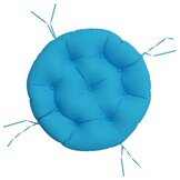 vidaXL Kussen rond Ø 60x11 cm oxford stof lichtblauw