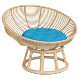 vidaXL Kussen rond Ø 60x11 cm oxford stof lichtblauw