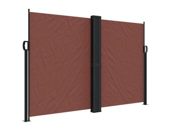 vidaXL Windscherm uittrekbaar 160x600 cm bruin