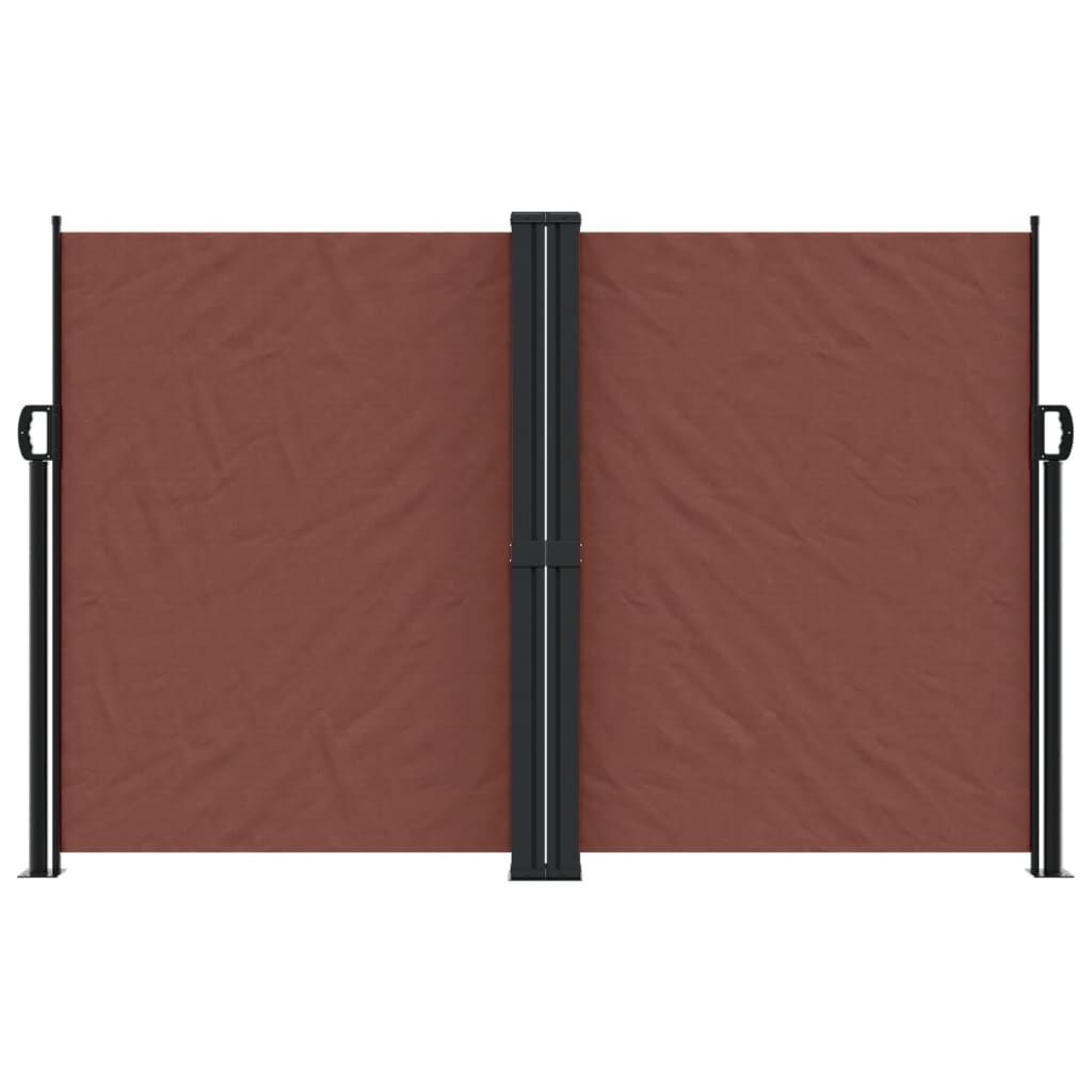 vidaXL Windscherm uittrekbaar 160x600 cm bruin
