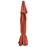 vidaXL Vervangingsdoek voor parasol 515 cm terracottakleurig