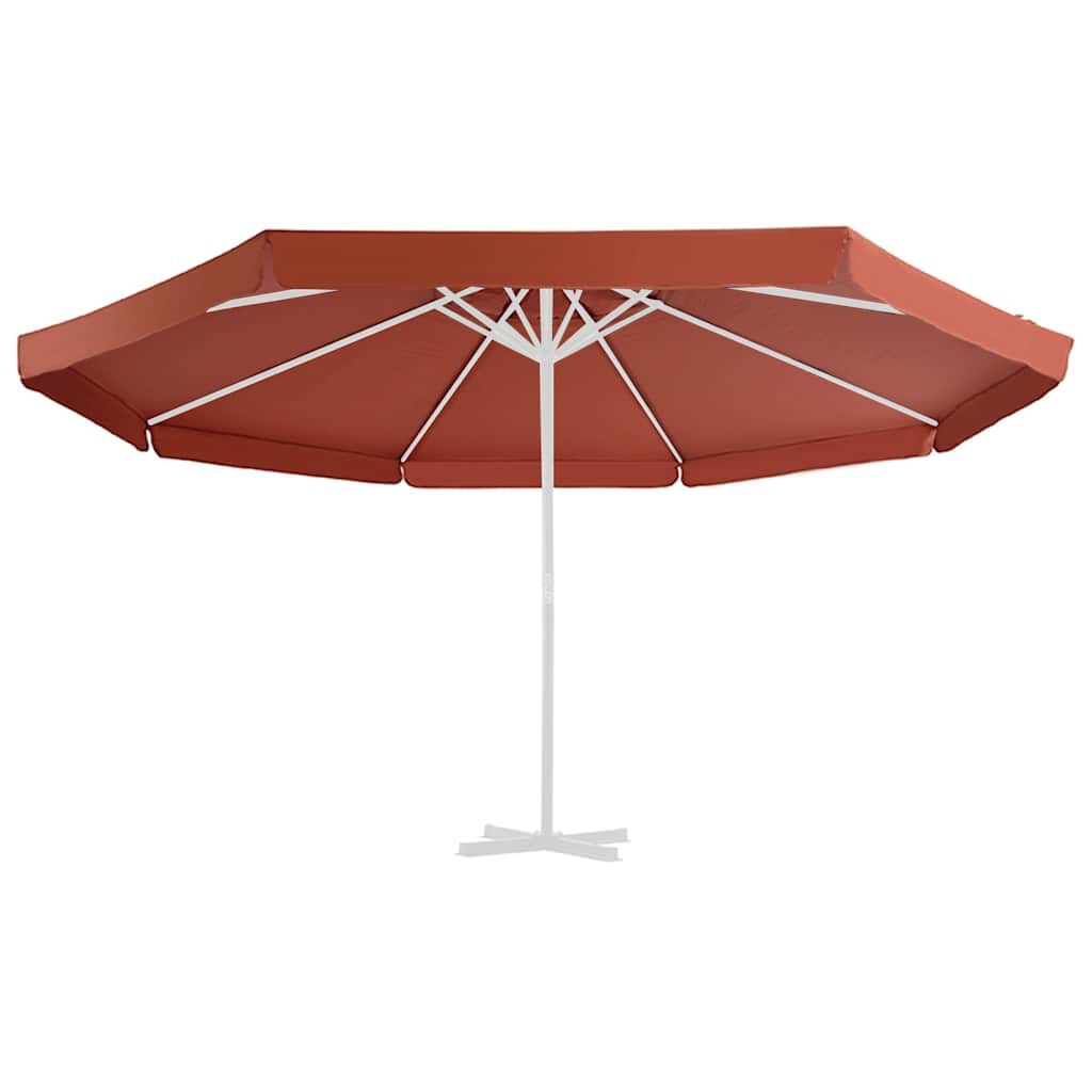 vidaXL Vervangingsdoek voor parasol 515 cm terracottakleurig