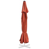 vidaXL Vervangingsdoek voor parasol 515 cm terracottakleurig