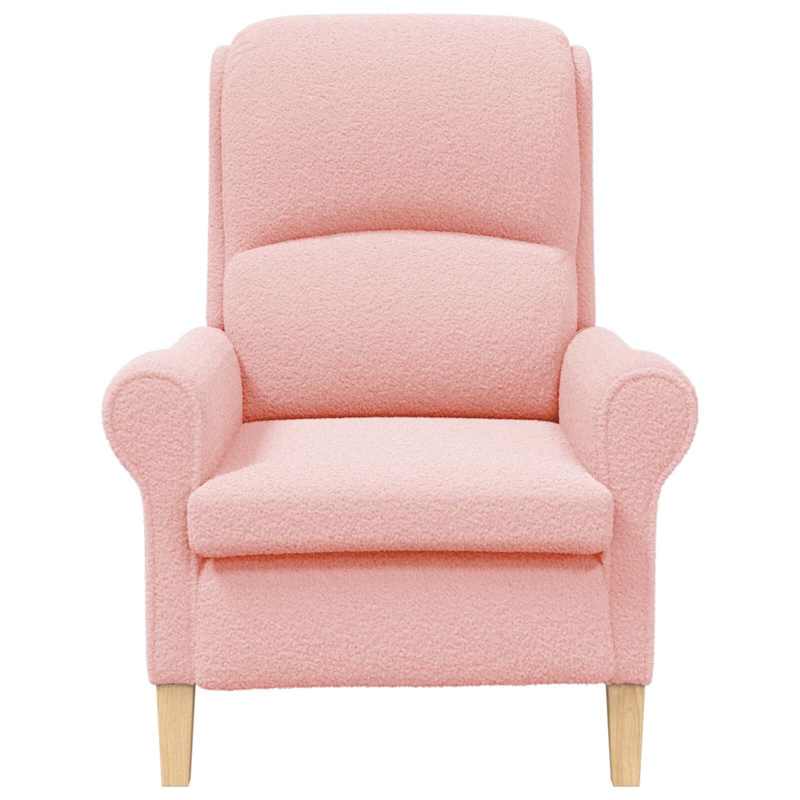 vidaXL Fauteuil Roze 76 x 94 x 102 cm Stof