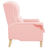 vidaXL Fauteuil Roze 76 x 94 x 102 cm Stof