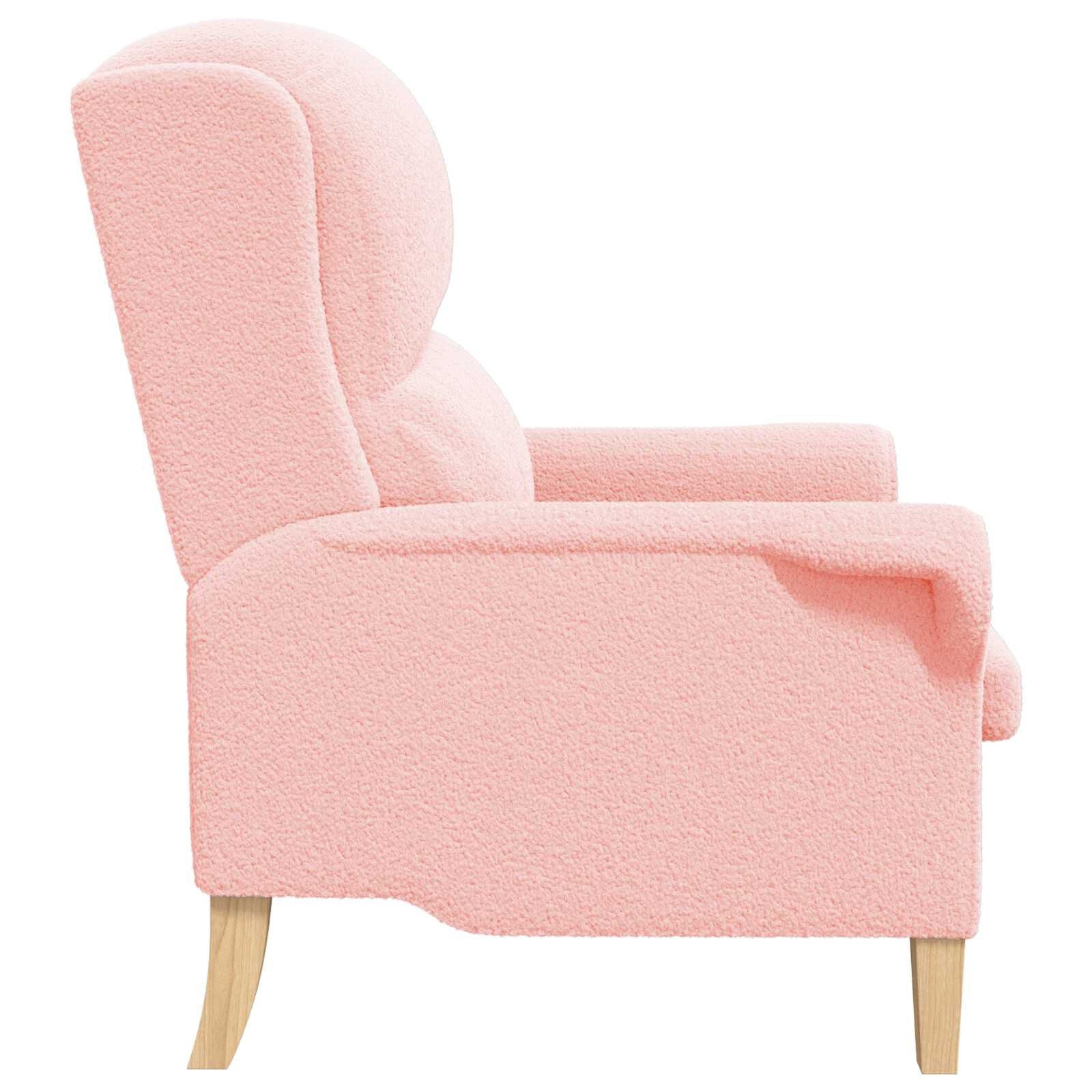 vidaXL Fauteuil Roze 76 x 94 x 102 cm Stof