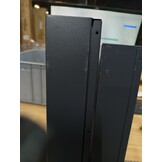 vidaXL Haardhoutrek 100x40x100 cm staal antracietkleurig
