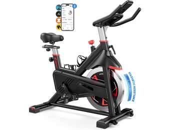 MERACH S38 hometrainer, fiets, 16 standen, magneetweerstand, app, bluetooth