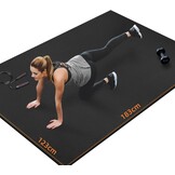 Grote Oefening Mat innhom Workout mat voor Thuis 6 × 4 ' Gym Matten Oefening Gym Vloeren Rubber Fitness Mat