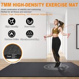 Grote Oefening Mat innhom Workout mat voor Thuis 6 × 4 ' Gym Matten Oefening Gym Vloeren Rubber Fitness Mat