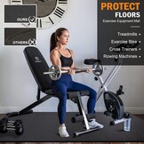 Grote Oefening Mat innhom Workout mat voor Thuis 6 × 4 ' Gym Matten Oefening Gym Vloeren Rubber Fitness Mat