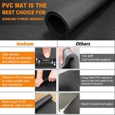 Grote Oefening Mat innhom Workout mat voor Thuis 6 × 4 ' Gym Matten Oefening Gym Vloeren Rubber Fitness Mat