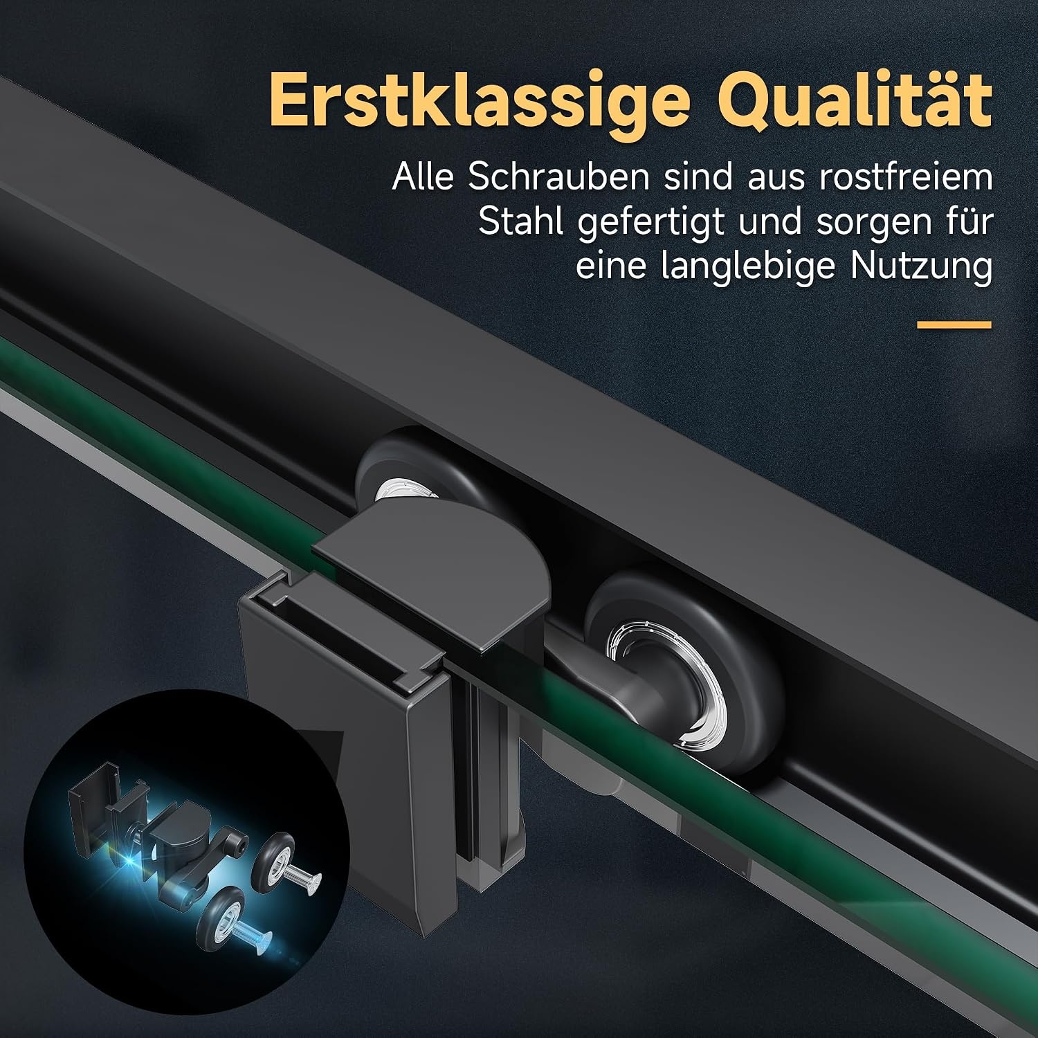 SONNI Douchedeur zonder douchebak, 90 x 100 cm, veiligheidsglas, hoekinstap, douchecabine, schuifdeur, hoekdouche, doucheafscheiding, zwart