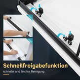 SONNI Douchedeur zonder douchebak, 90 x 100 cm, veiligheidsglas, hoekinstap, douchecabine, schuifdeur, hoekdouche, doucheafscheiding, zwart